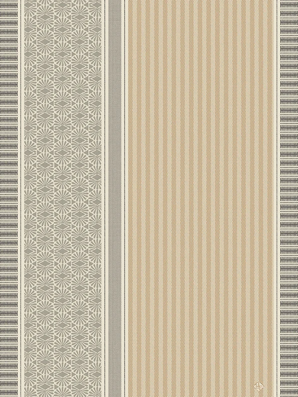 -Le Jacquard Francais- Geschirrtuch 80x60cm "Dune Rayures" 100% Baumwolle