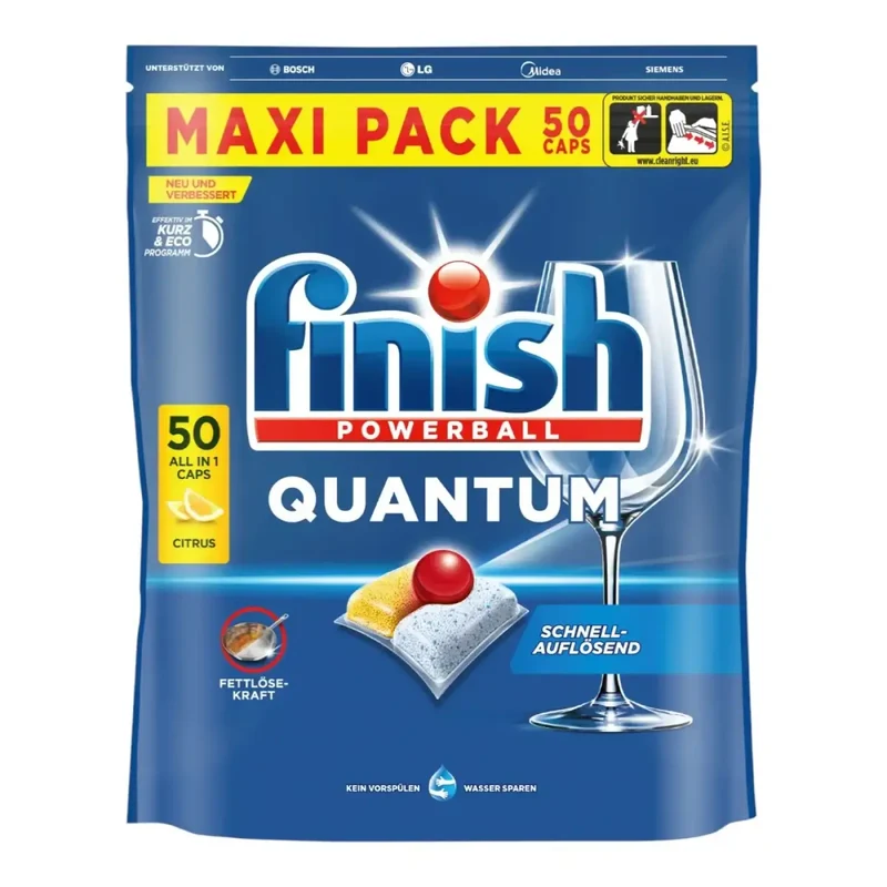 FINISH Powerball Quantum All in1 Citrus 50er Caps Maxi Pack