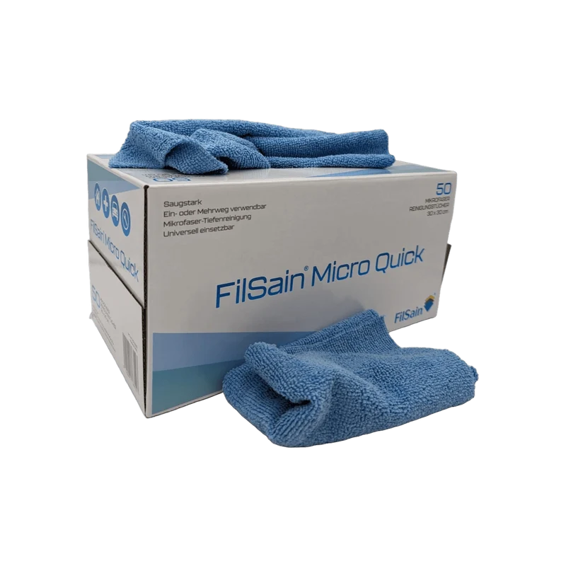 Filsain Micro Quicktuch 30x30cm Mikrofasertücher Ein- oder Mehrweg