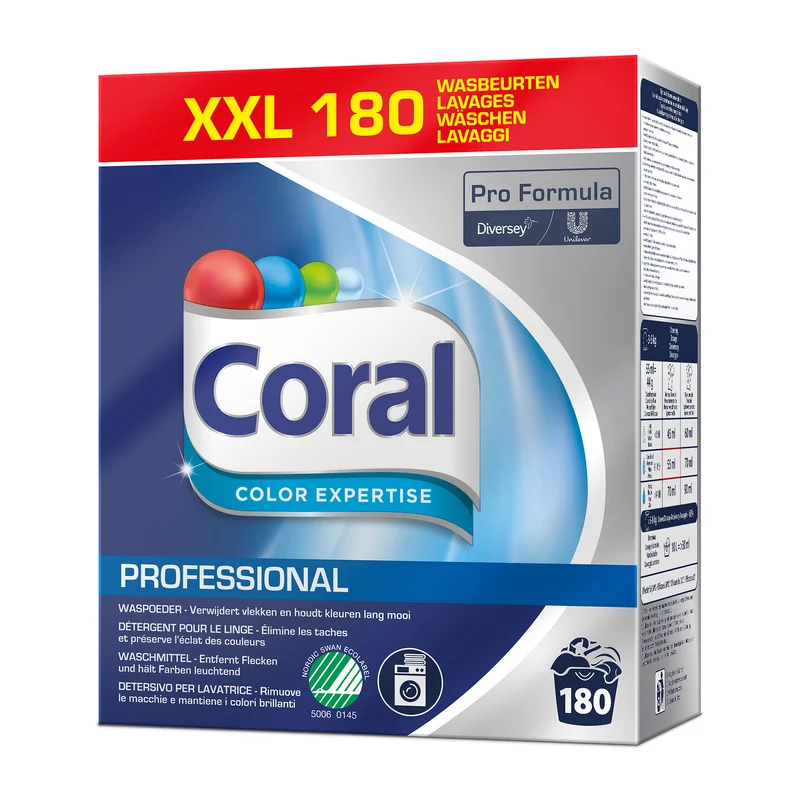 Coral Pro Formula Color Expertise 8 Kg Pulverwaschmittel für Buntwäsche