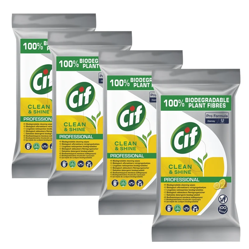 Cif Pro Formula Reinigungstücher Clean & Shine 4x100Stück
