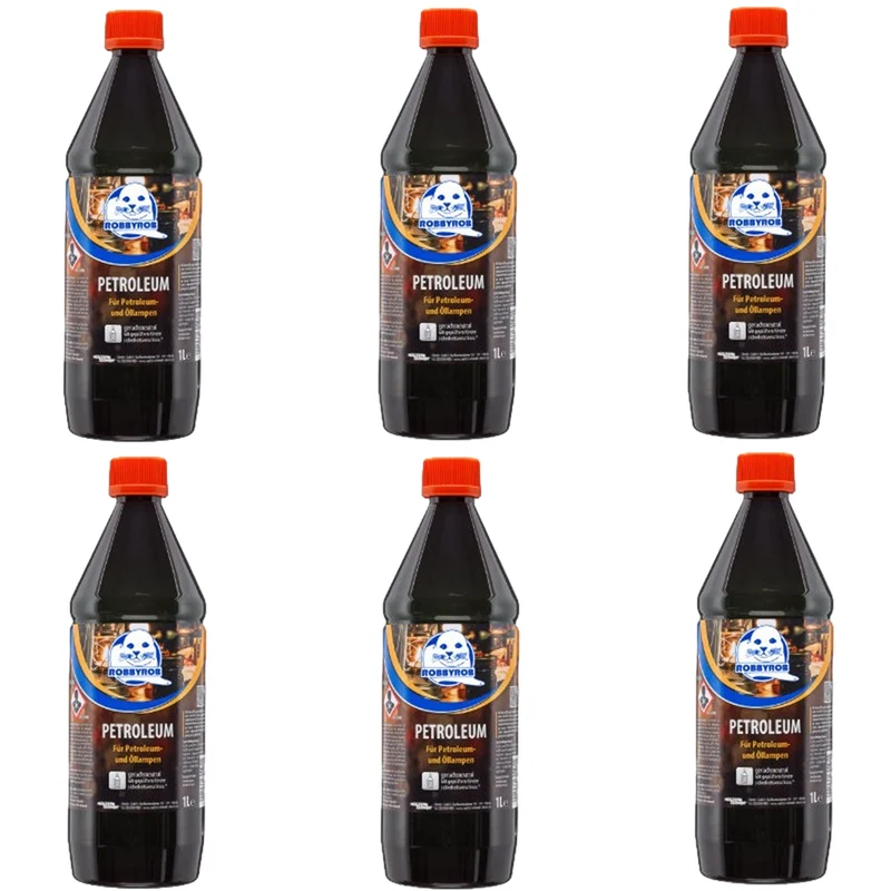 6L Lampenöl Petroleum geruchlos Robbyrob für Petroleumlampe