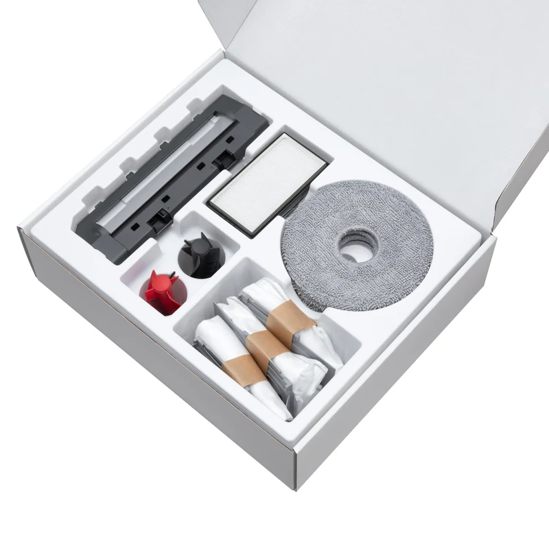 Roborock Zubehörset für Saros 10R, inkl. 4 Rotierenden Wischmopps, 3 Staubbeuteln, 1 Hauptbürstenabdeckung, 1 Hauptbürste und 2 Seitenbürsten