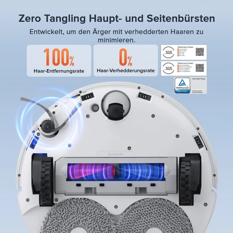 Roborock Qrevo Curv S5X Saugroboter mit DuoDivide® Hauptbürste und Multifunktions-Dockingstation 3.0
