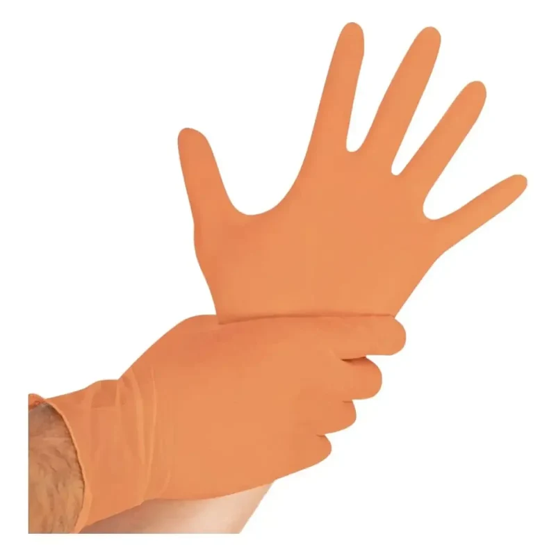 Hygostar "Safe Light" Nitril-Handschuhe Orange 100 Stück