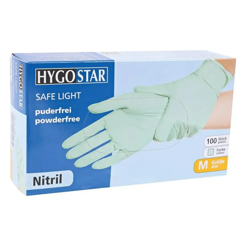 Hygostar "Safe Light" Nitril-Handschuhe Mintgrün 100 Stück