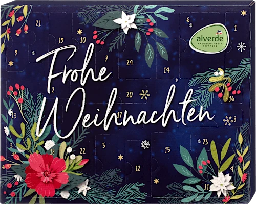 alverde NATURKOSMETIK Adventskalender 2026 Frohe Weihnachten, 1 St