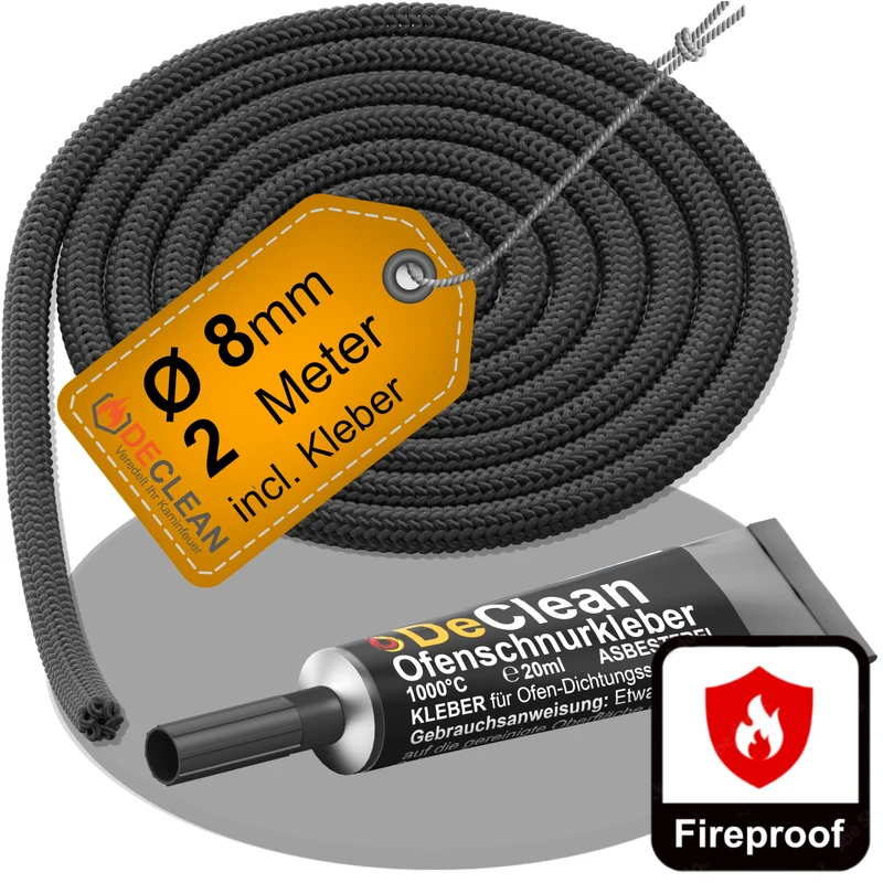2 Türdichtung 2 m 8 mm