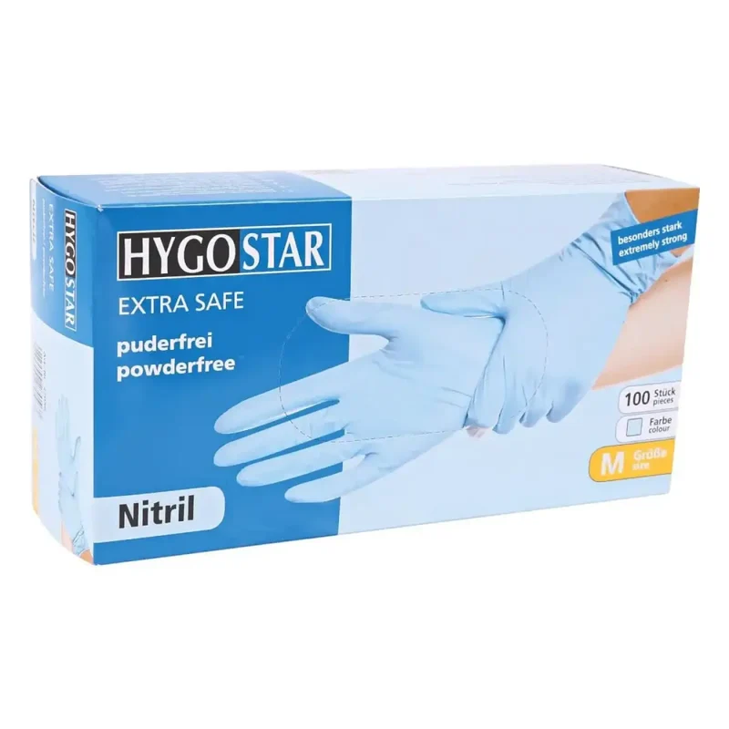 HygoStar Nitrilhandschuhe Extra Safe Blau puderfrei