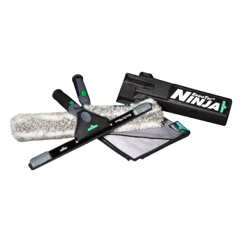UNGER AKN12 ErgoTec NINJA 4in1 Fensterputzset