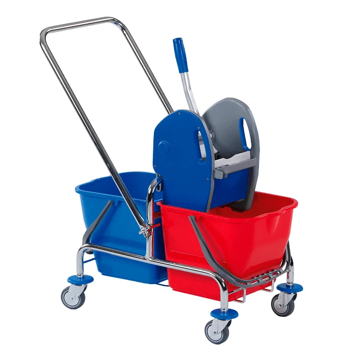 Floorstar DOFA25D Doppelfahrwagen mit Deichsel 25l SOLID