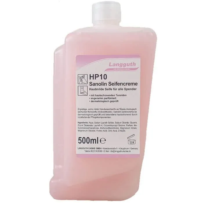 Langguth HP10 Sanolin Seifencreme Kartusche 500ml