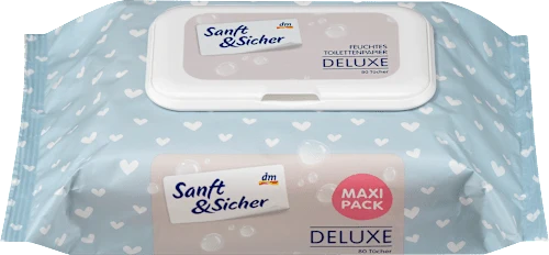 Sanft&Sicher Feuchtes Toilettenpapier Maxi Pack, 80 St