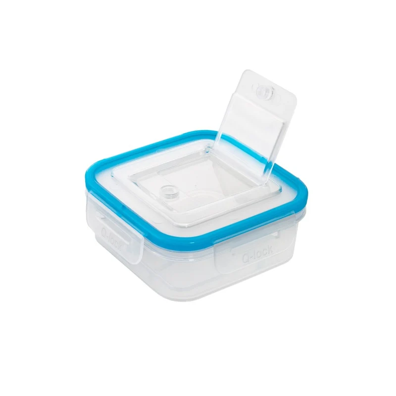 BranQ - Multifunktionsbehälter | Q-Lock 0.4L für Lebensmittel | Blau und transparent