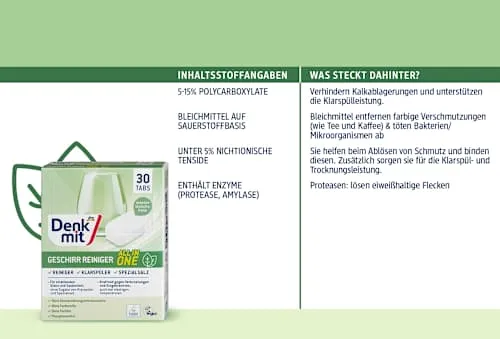 Geschirrspülmittel-Tabs, 30 St