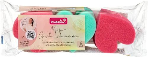Geschirrschwämme-Motiv, 6 St