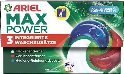 Vollwaschmittel Pods Max Power, 15 St