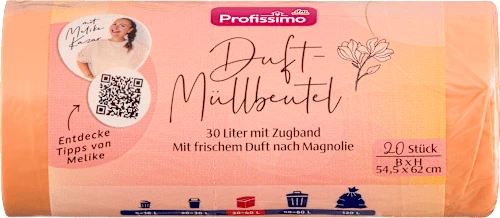 Müllbeutel 30L mit Zugband und Duft, 20 St
