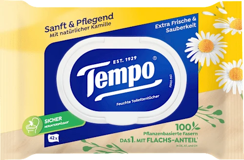 Feuchtes Toilettenpapier sanft & pflegend Kamille, 42 St