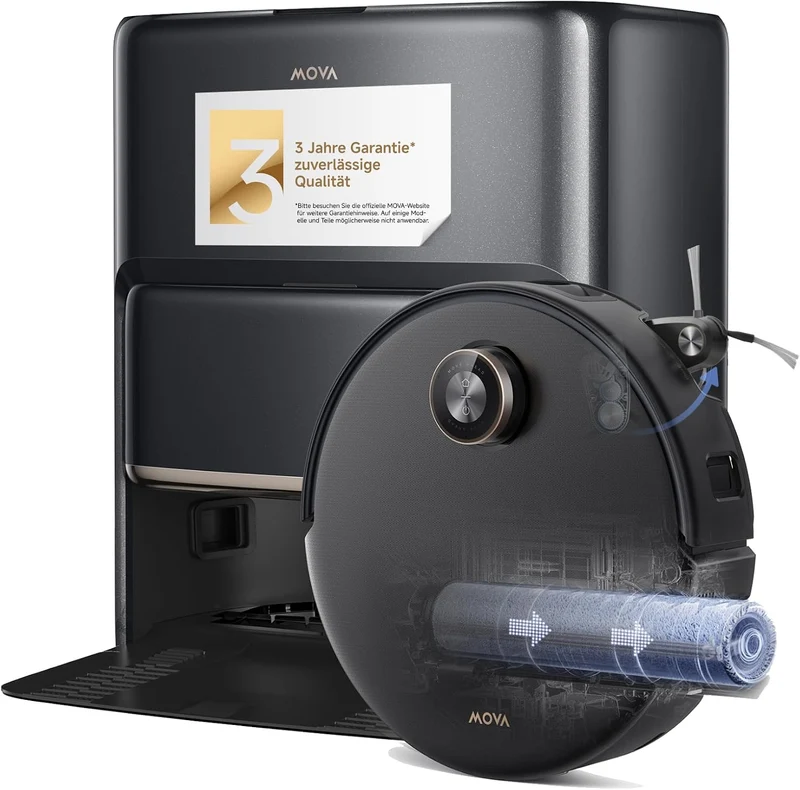 MOVA Z60 Ultra Roller Complete Saugroboter mit Wischfunktion – 28.000 Pa, HydroForce