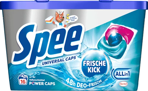 Vollwaschmittel Caps Power Deo Frische-Kick, 16 Wl