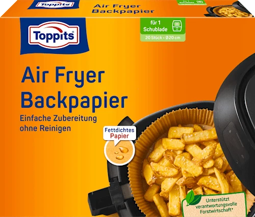 Backpapier Air Fryer rund, 20 St