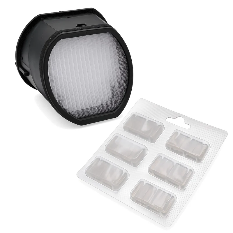 Ersatzfilter Filter & Duftblocks geeignet für Vorwerk Kobold Akku Handstaubsauger VM7 / VM 7 – HEPA Filter Zubehör