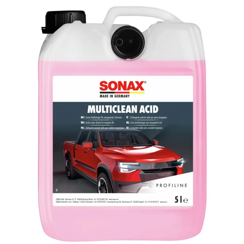 SONAX MultiClean acid Kraftreiniger – 5 Liter - Kanister