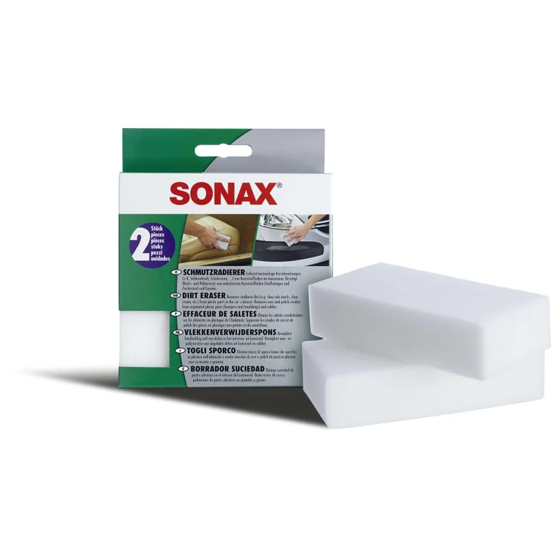 SONAX Schmutzradierer – 1 Packung = 2 Stück