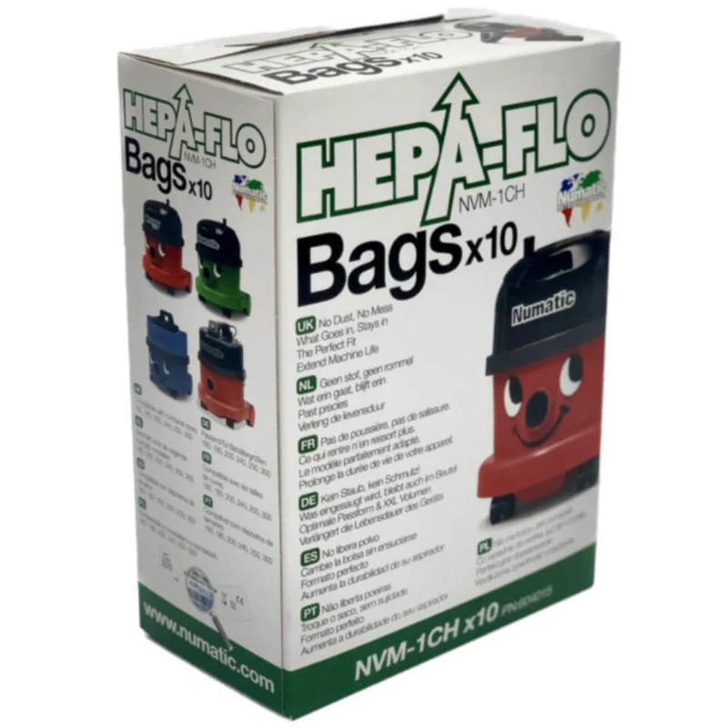 Etana vacuum cleaner bag fleece bag Numatic NVM 1CH Henry/James Original