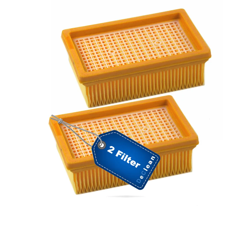 2 x Filter kompatibel mit Kärcher Flachfaltenfilter 2.863-005.0