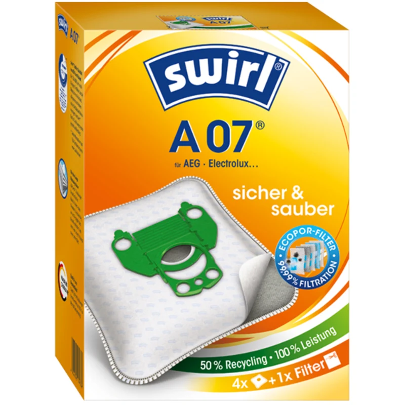 Staubsaugerbeutel kompatibel mit Swirl, AEG, Electrolux