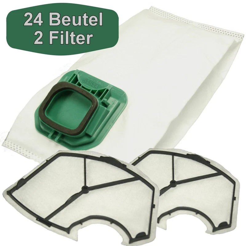 24 Staubsaugerbeutel kompatibel mit Vorwerk Kobold 140 und 150