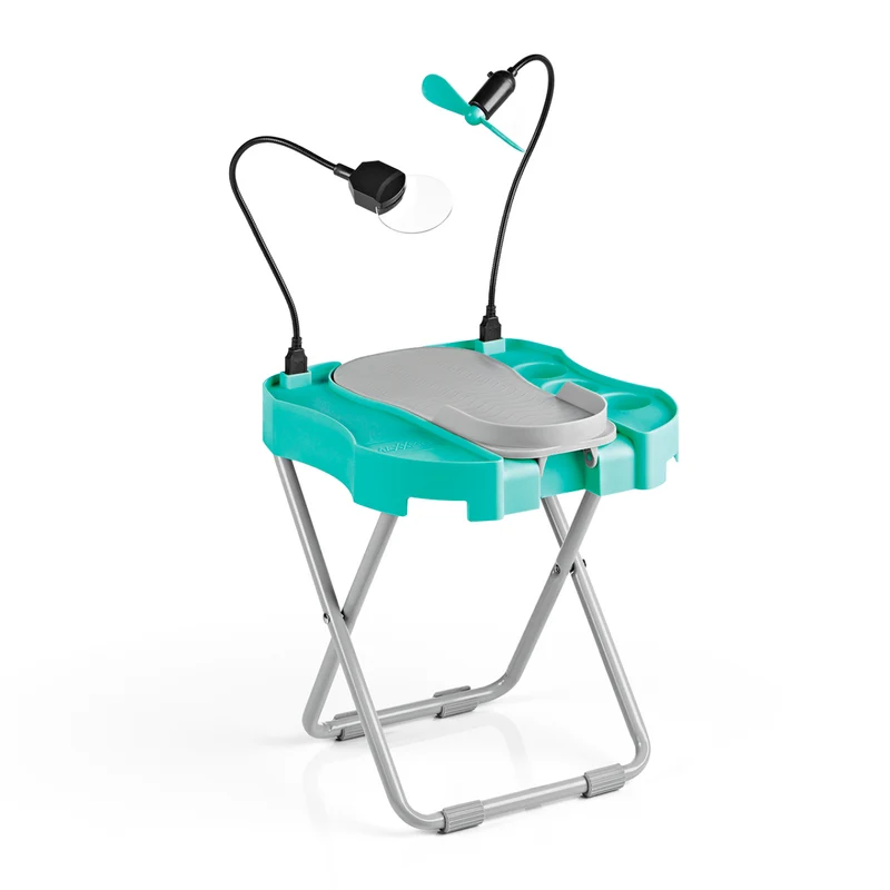 Fußstütze Pediküre Salon Step - mint/weiß