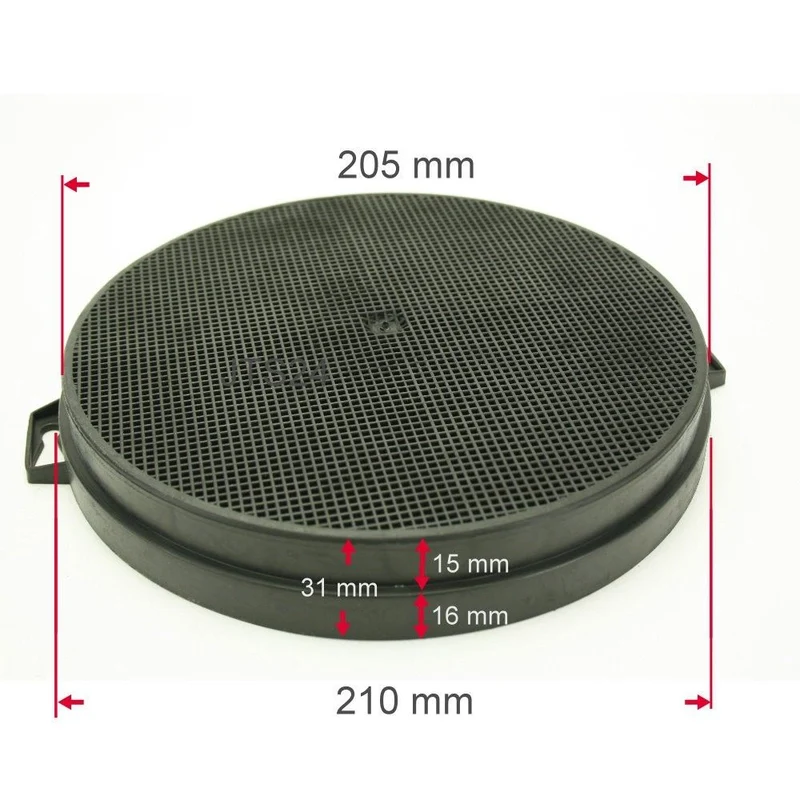 Aktivkohlefilter 210 mm kompatibel mit Balay 3AB364T