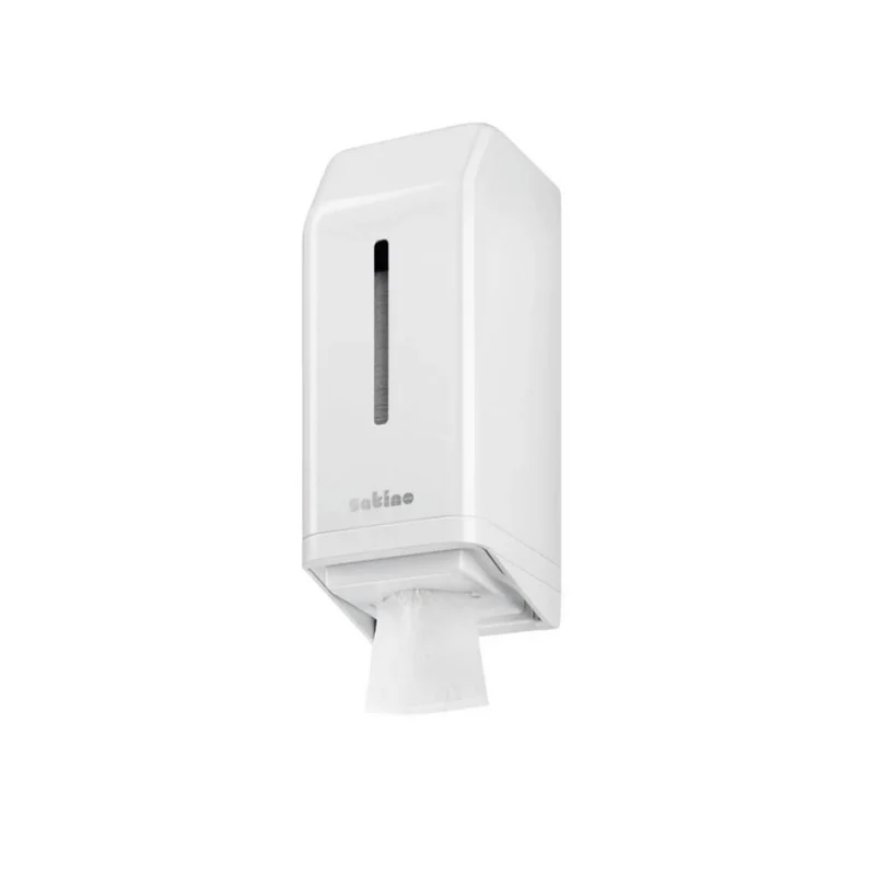 Satino Einzelblatt Toilettenpapierspender, weiß, BT1-kompatibel