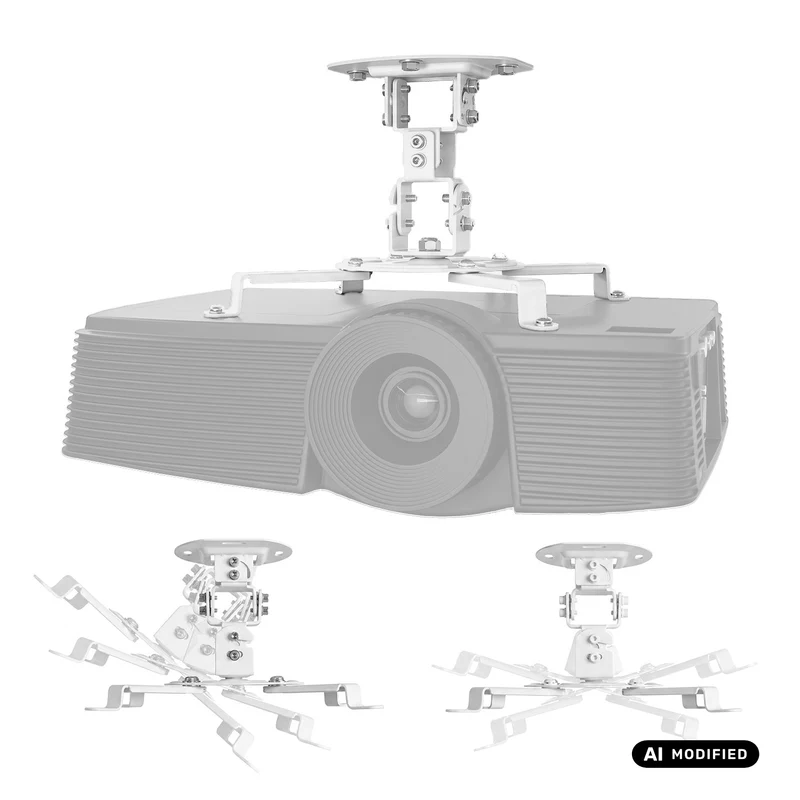 Deckenhalterung für Maclean-Projektoren, 54–320 mm, bis zu 13,5 kg, um 360 Grad drehbar, MC-200 W
