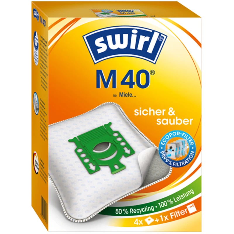 Staubsaugerbeutel kompatibel mit Swirl, Miele, Hoover