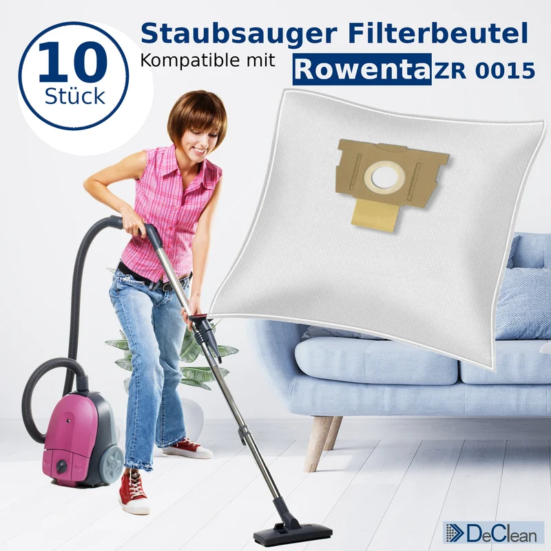 20 Staubsaugerbeutel kompatibel mit Swirl, Rowenta Serie Silence Force