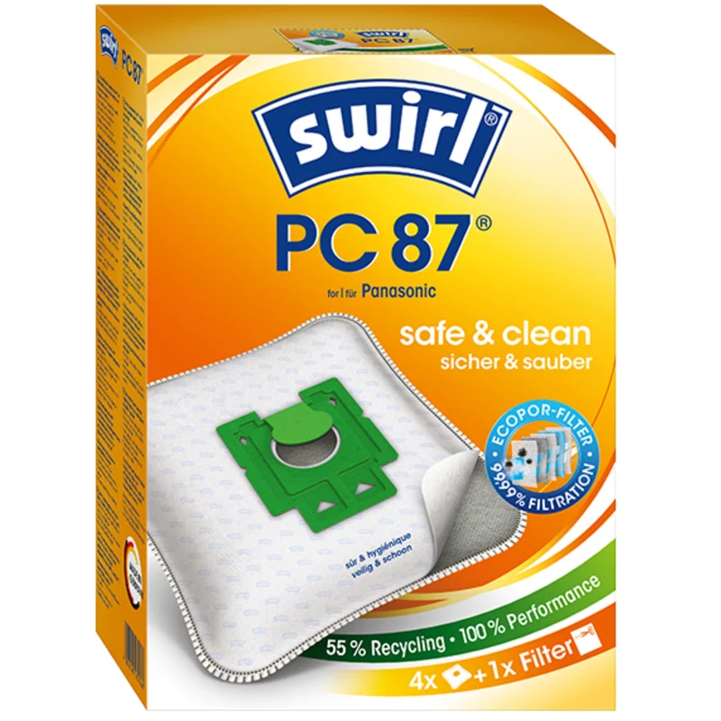Staubsaugerbeutel kompatibel mit Swirl, Panasonic C-20E -2E