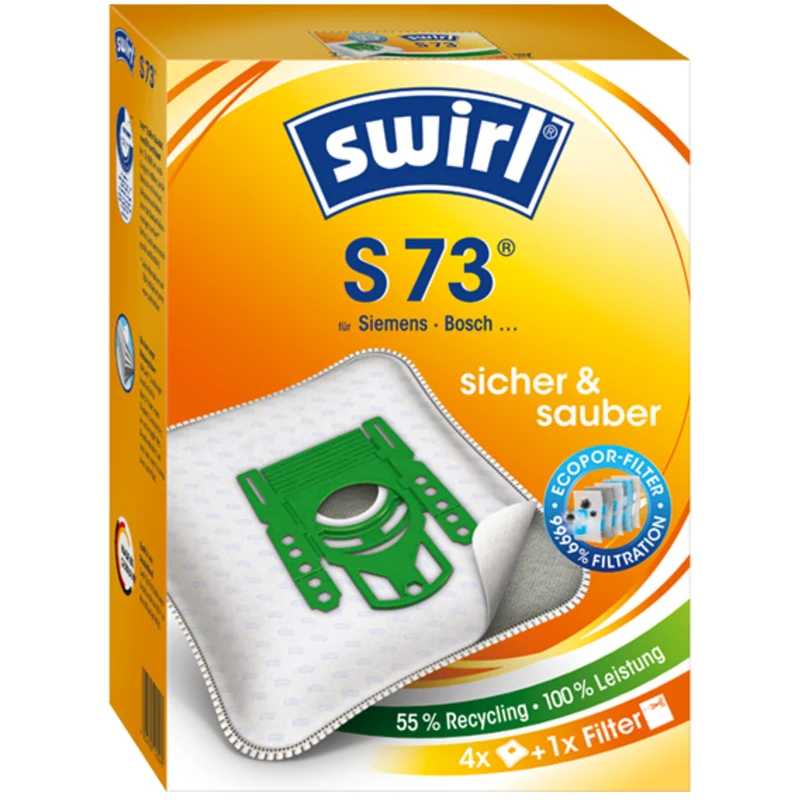 Staubsaugerbeutel kompatibel mit Swirl, Bosch, Siemens