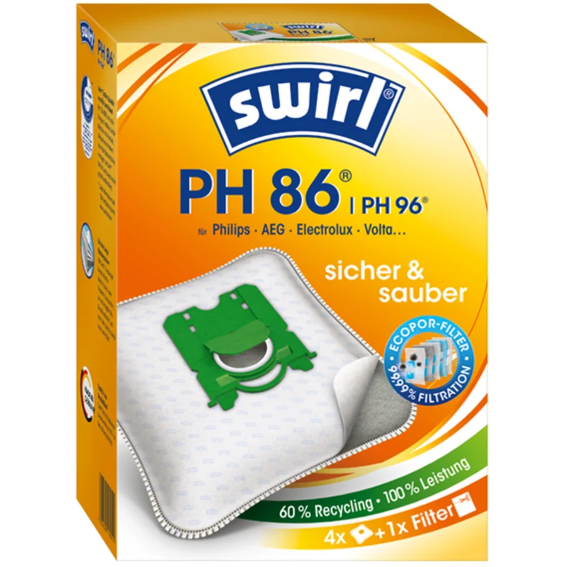 Staubsaugerbeutel kompatibel mit Swirl, AEG, Philips