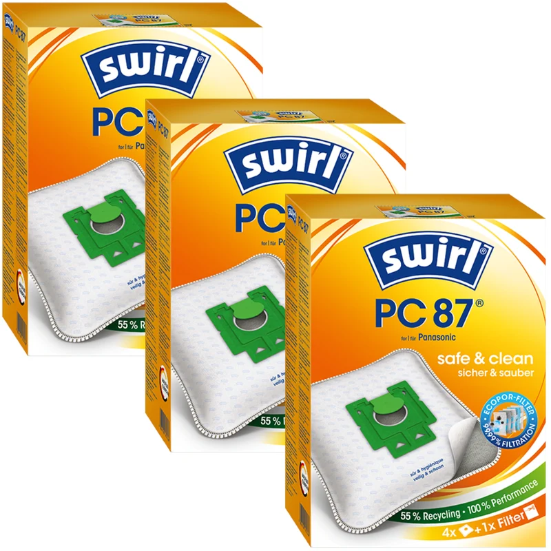 Staubsaugerbeutel kompatibel mit Swirl, Panasonic C-20E -2E