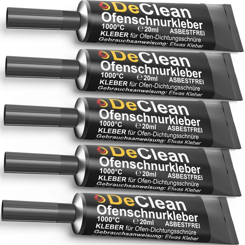 5 x Kleber f.Dichtschnur Dichtschnurkleber Ofenkleber Ofen Kaminkleber feuerfest