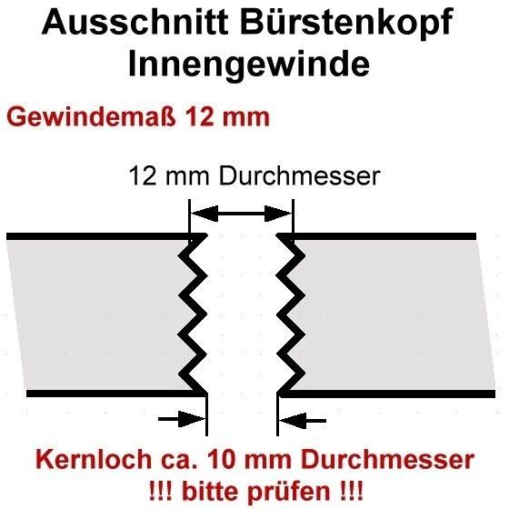 2 Bürste 12 mm