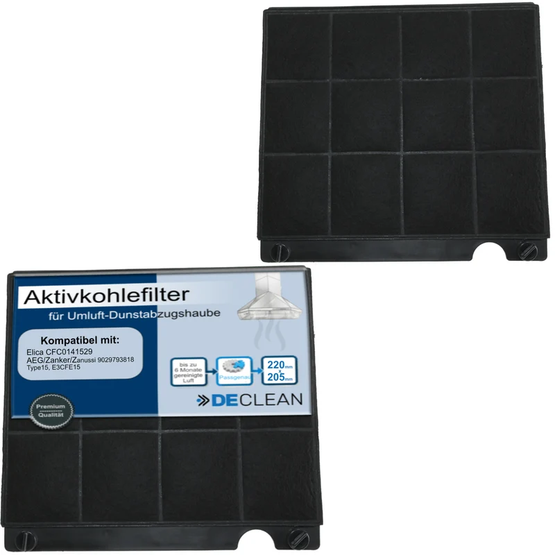 2 Aktivkohlefilter kompatibel mit Ikea, Privileg, Progress