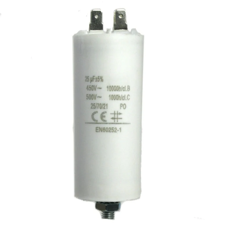 Motorkondensator 450V 25,0µF mit Steckanschluss