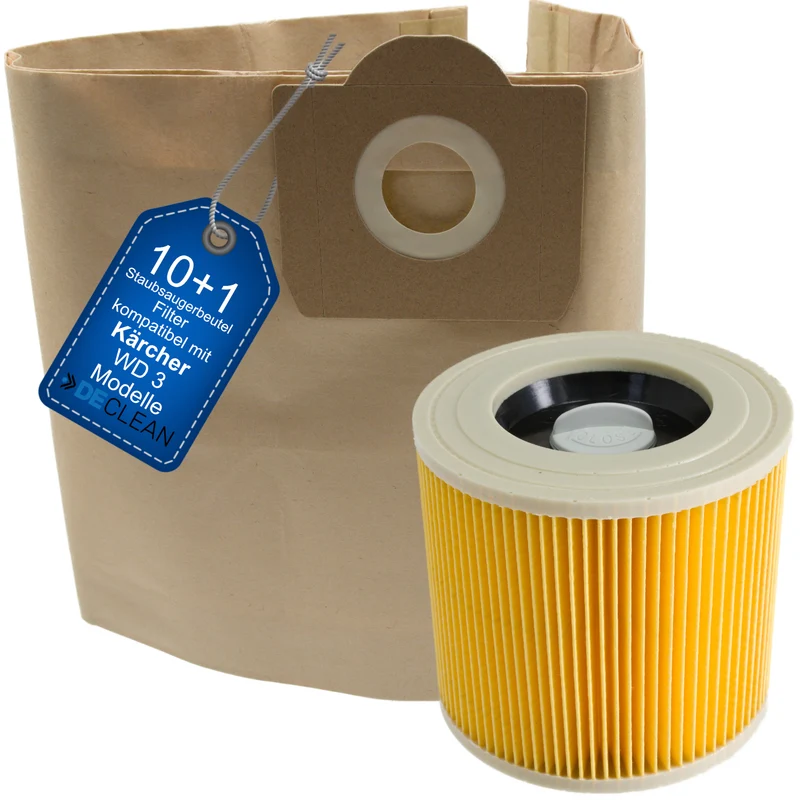 Staubsaugerbeutel kompatibel mit Rowenta, Kärcher BULLY RS05 RS06 RS07 RS08 RS09 RS10 RS100