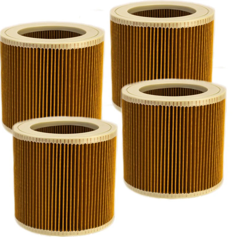4x Filter 3.300 M kompatibel mit Kärcher WD 3.300 M, WD 3.500 P, 6.414-552.0