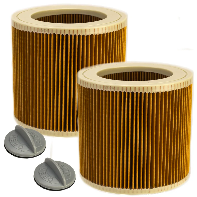 2x Filter kompatibel mit Kärcher A 2204, A 2204 AF, A 2206 X, A 2236 X pt